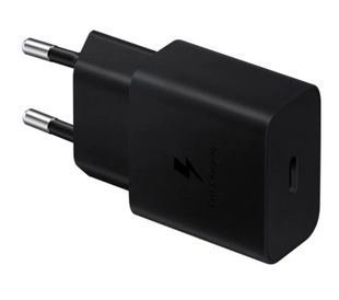 Сетевое зарядное устройство для Samsung 15W Power Adapter (w/o Cable) - Black (EP-T1510NBEGEU)