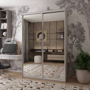 Шкаф-купе Doros Сити Лайт Кашемир 2 зеркала 150х45х225 (80736362)