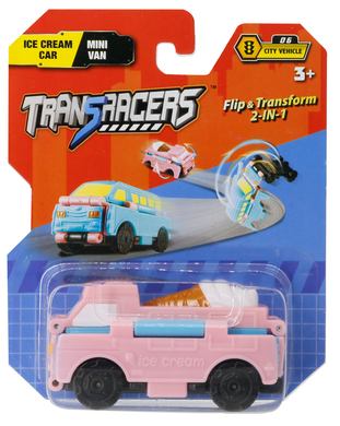 Игрушка TransRAcers машинка 2-в-1 Автомобиль з мороженым & мини-фургон