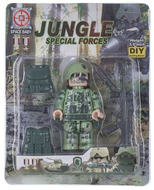 Конструктор Space Baby Jungle special forces фігурка та аксесуари 6 видів