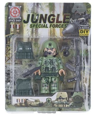 Конструктор Space Baby Jungle special forces фігурка та аксесуари 6 видів