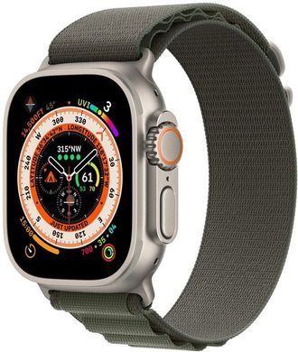 Смарт часы Apple Watch Ultra GPS + Cellular, 49mm Titanium Case/Green Alpine Loop - L