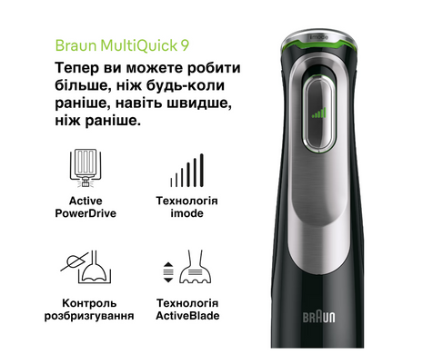 Блендер BRAUN MultiQuick 9 MQ9187XLI (HB901)