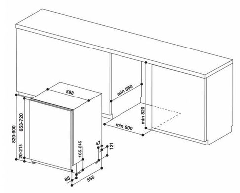 Посудомоечная машина Whirlpool WIO3T133PLE