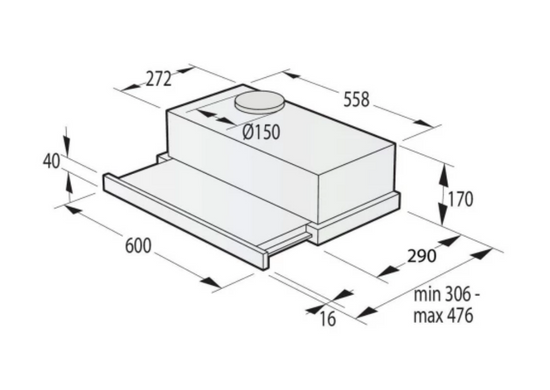 Витяжка Gorenje TH64E4BG