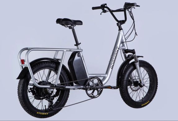 Велосипед з електроприводом 20" AL Dorozhnik ADAMANT DD FR рама-18,5" 48B 17.5А*г 500Вт срiблястий 2026