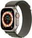 Смарт часы Apple Watch Ultra GPS + Cellular, 49mm Titanium Case/Green Alpine Loop - L фото 2