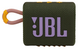 Портативна акустика JBL GO 3 Eco Зелений (JBLgO3ECOGRN) фото 1