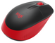 Мышь LogITech M190 Full-size wireless mouse Красный фото 4
