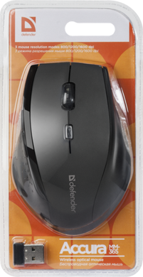 Миша Defender Accura MM-365 Wireless