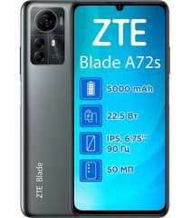Смартфон Zte A72S 4/128GB Grey