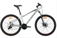 Велосипед алюминий 27.5" Leon XC 100 AM DD рама-19" черный с серым 2024