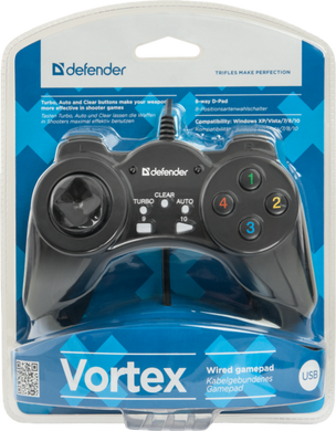 Маніп. до ігор Defender Vortex геймпад USB