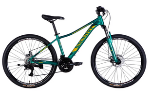 Велосипед AL 26" Discovery MYSTIQUE DD CS рама-15" зеленый 2025
