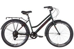 Велосипед ST 26" Discovery PRESTIGE WOMAN Vbr з багажником зад St, з крилом St 2022 (темно-зелений)