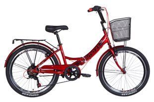 Велосипед 24" Formula SMART с корзиной, трещётка 2021 (сіро-чорний)