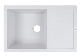 Кухонная мойка Ventolux DIAMANTE (WHITE QUARTZ) 765x485x200