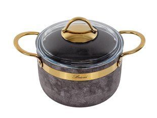 Кастрюля Brioni Brioni Royal Stone Sandstone gold антипригарная 18 см, 2,5 л 764-038