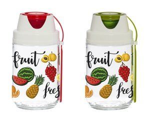 Банка з вилкою та Контейнером Herevin Fruit-Salad, 660 мл