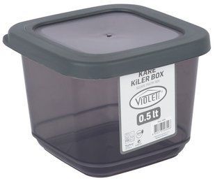 Контейнер для сыпучих Violet House 0309 Transparent Black 0.5 л