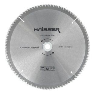 Диск пильний  255х30 96 зуб. по алюминию HAISSER(4311644)