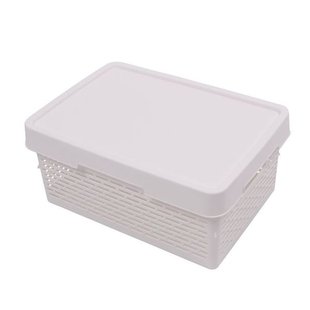 Корзина с крышкой Qutu Q-Basket White, 12 л