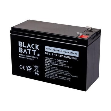 Гелевий акумулятор BlackBatt BB 09 12V/9Ah