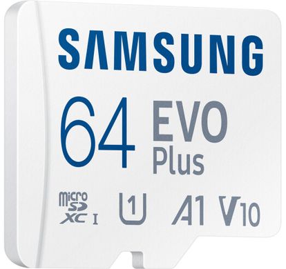 Карта пам'яті Samsung EVO Plus microSDXC 64GB (MB-MC64KA/EU)