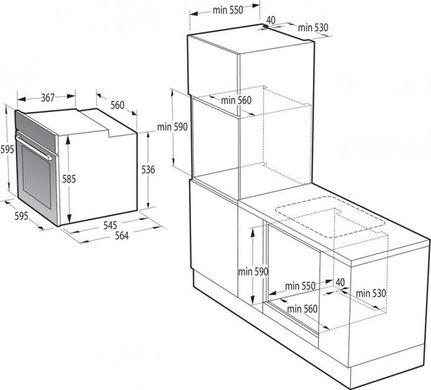 Електрична духова шафа Gorenje BOS 6737 E13 FBG (BO3CO4C01-1)