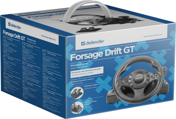 Руль Defender Forsage Drift USB/PS2/PS3 (64370)