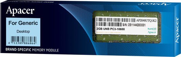 Оперативная память ApAcer DDR3 2GB 1333MHz (DL.02G2J.H9M)