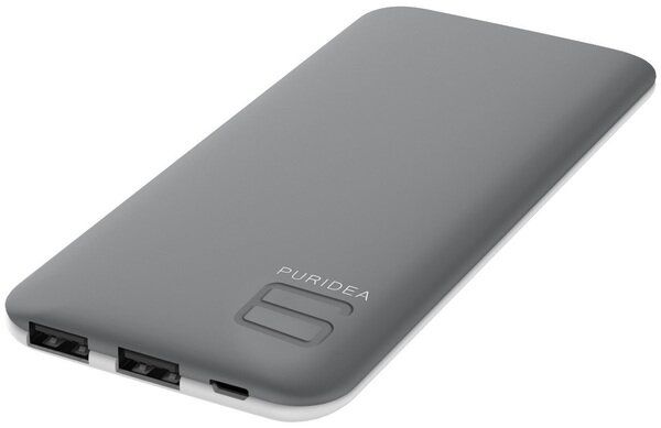 Портативное зарядное устройство Puridea S4 6000mAh Li-Pol Rubber Grey & White