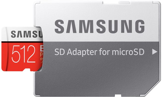 Карта пам'яті Samsung EVO Plus microSDXC 512GB UHS-I Class 10 (MB-MC512HA/RU) + SD адаптер