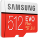 Карта памяти Samsung EVO Plus microSDXC 512GB UHS-I Class 10 (MB-MC512HA/RU) + SD адаптер фото 4