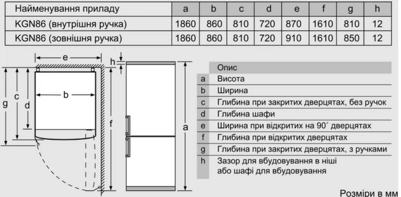 Холодильник BOSCH KGN86AID2N