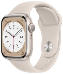 Смарт часы Apple Watch S8 GPS 41 Starlight Alum Starlight Sp/B Pure Platinum/Black Nike Sp/B