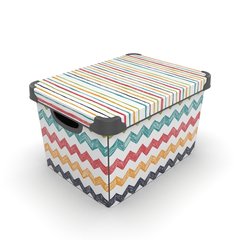 Контейнер Qutu Style Box Colored Zigzag, 20 л