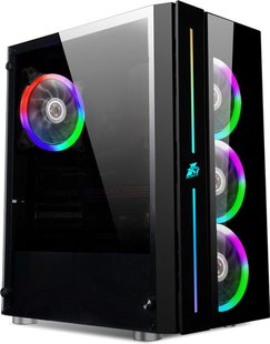 Комп.корпус 1Stplayer B7-A-R1 Color LED BlackбезБП