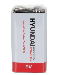 Батарейка Hyundai 6F22 Shrink 1 Heavy Duty