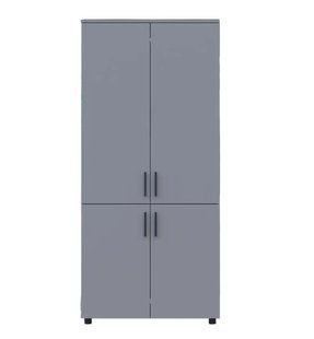 Шафа для одягу Doros Торн Сірий 2 ДСП (полиці) 90х51.6х200 (DRS-012022)