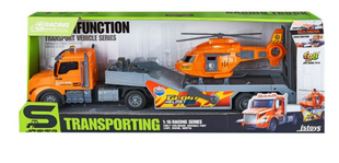 Игрушка CARS S Набор 2в1 Трал и вертолет (инерция, звук, свет)