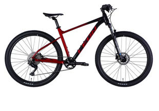 Велосипед AL 27,5" Leon XC 75 HDD рама-18" чорний з червоним 2025