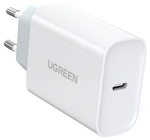 сетевая зарядка Ugreen CD127 Type-C PD 30W Charger (белый)