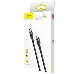 Кабель Baseus Type-C PD2.0 60W (20V 3A) 2m (CATKLF-HG1) серо-черный
