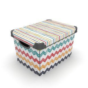 Контейнер Qutu Style Box Colored Zigzag, 20 л