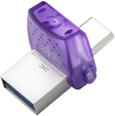 Флеш-накопичувач Kingston DT Duo 3C 256GB 200MB/s dual USB-A + USB-C