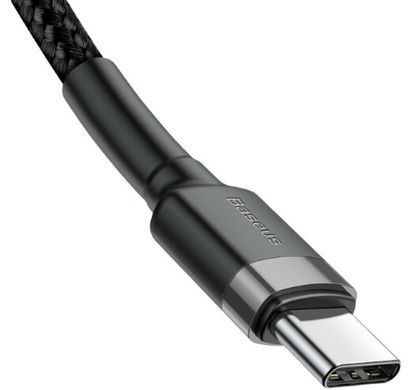 Кабель Baseus Type-C PD2.0 60W (20V 3A) 2m (CATKLF-HG1) сіро-чорний