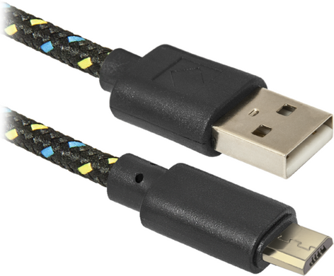 Кабель Defender USB08-03T USB 2.0 AM-MicroBM 1.0m (87474)