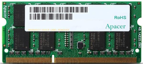 Оперативна пам'ять So-Dimm ApAcer DDR3 4Gb 1600 (DV.04G2K.KAM)