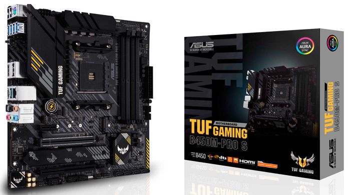 Материнська плата Asus TUF Gaming B450M-PRO S (sAM4, AMD B450) mATX